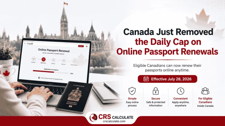 Canada Just Removed the Daily Cap on Online Passport Renewals: Who Qualifies and How to Apply 24 Canada Online Passport Renewal Updates July 28, 2026