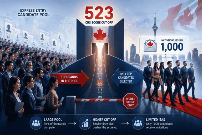 Express Entry Draw #436: CEC Cutoff Hits 2026 High of 523 (August 18, 2026)