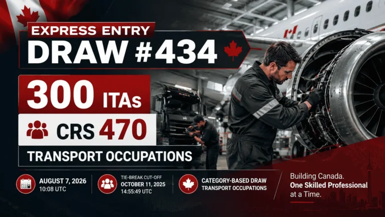 Express Entry Transport Draw August 7, 2026